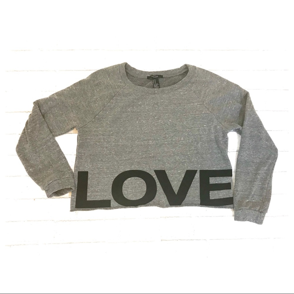 Forever 21 | Crop Top Sweater Long Sleeves  Size M